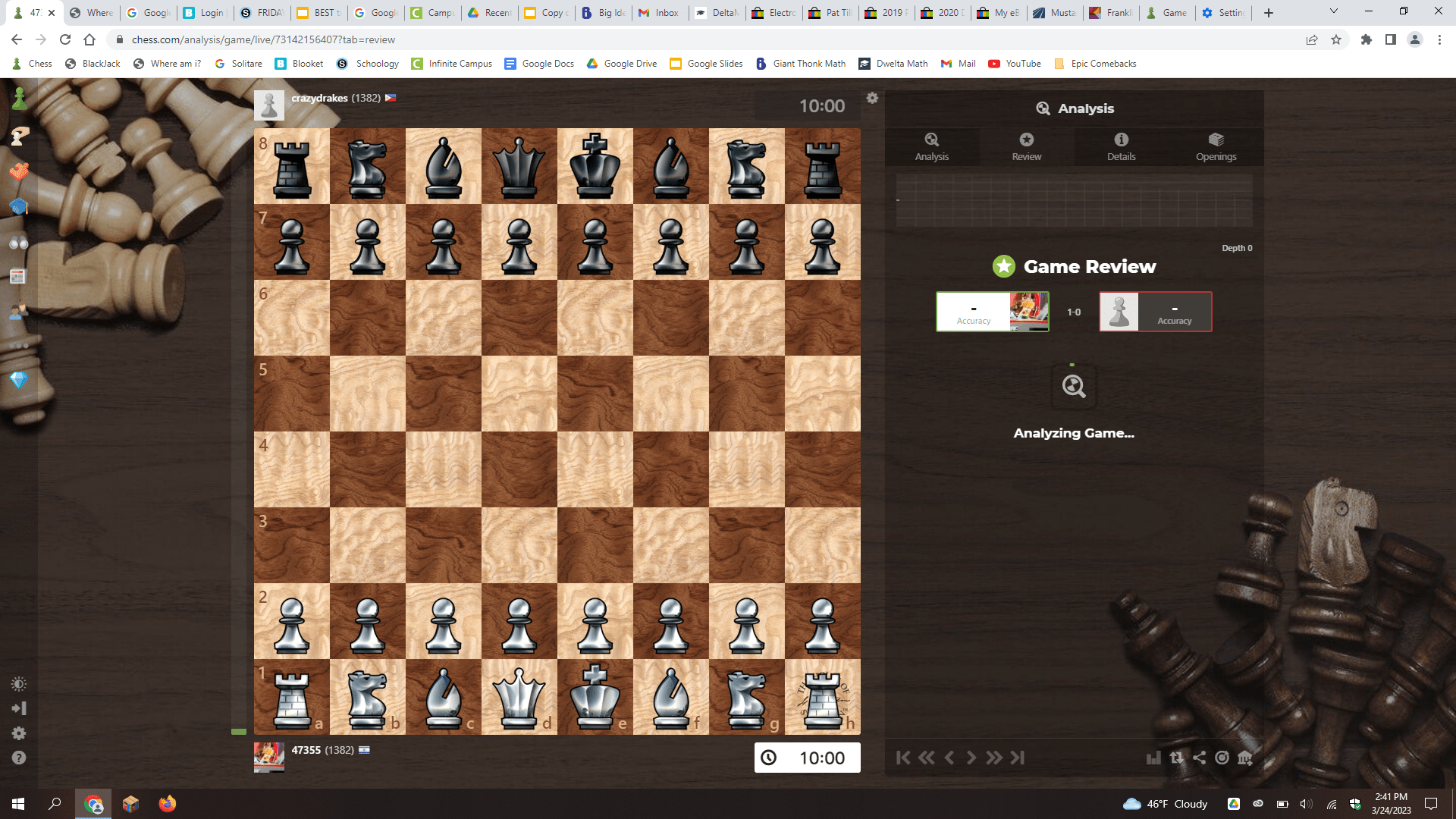 Why won't  give me my free daily analysis? - Chess Forums - Chess .com