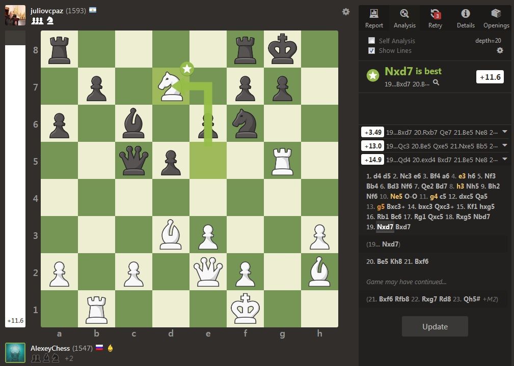 analysis engine suggests big blunder as the best move - Chess  Forums 