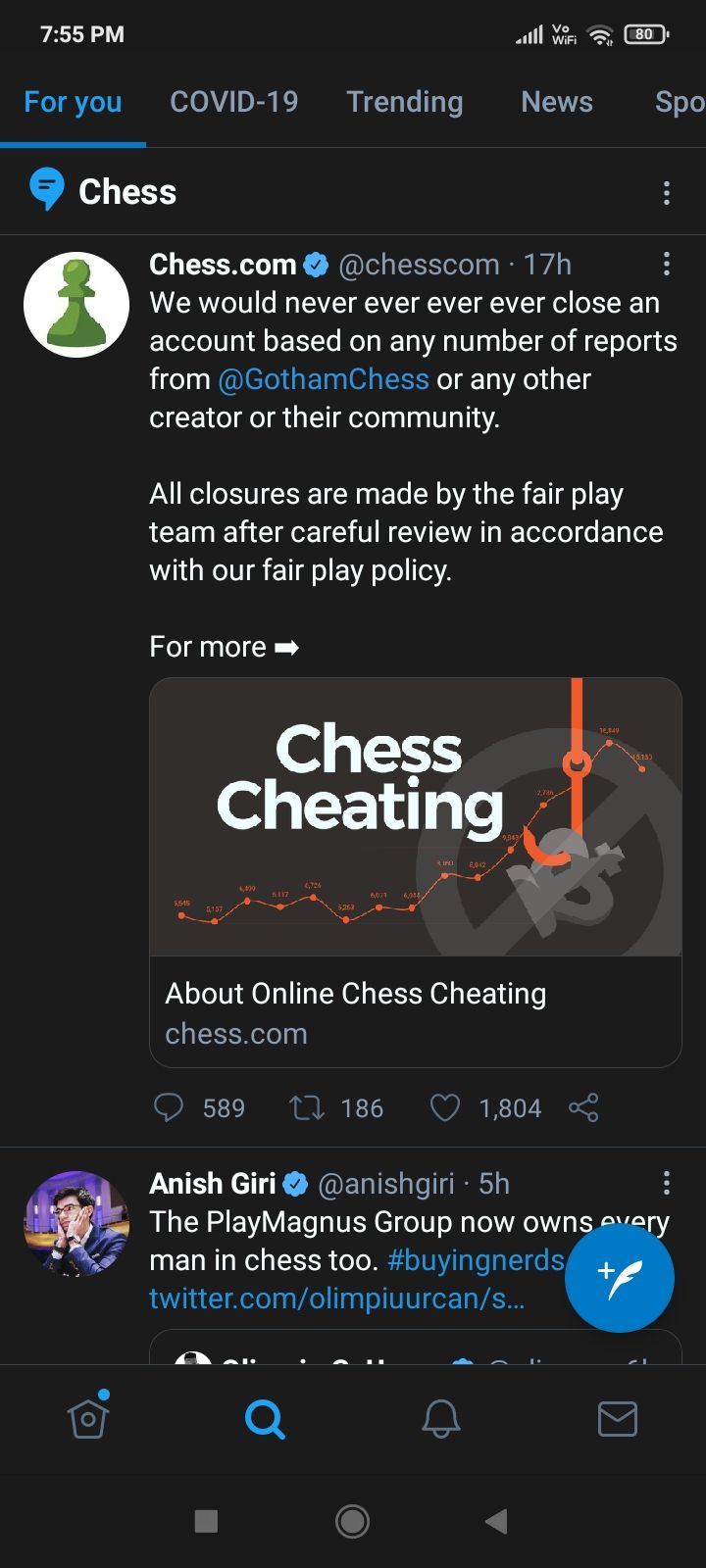 GothamChess fans went out mass reporting Chess.com account of a