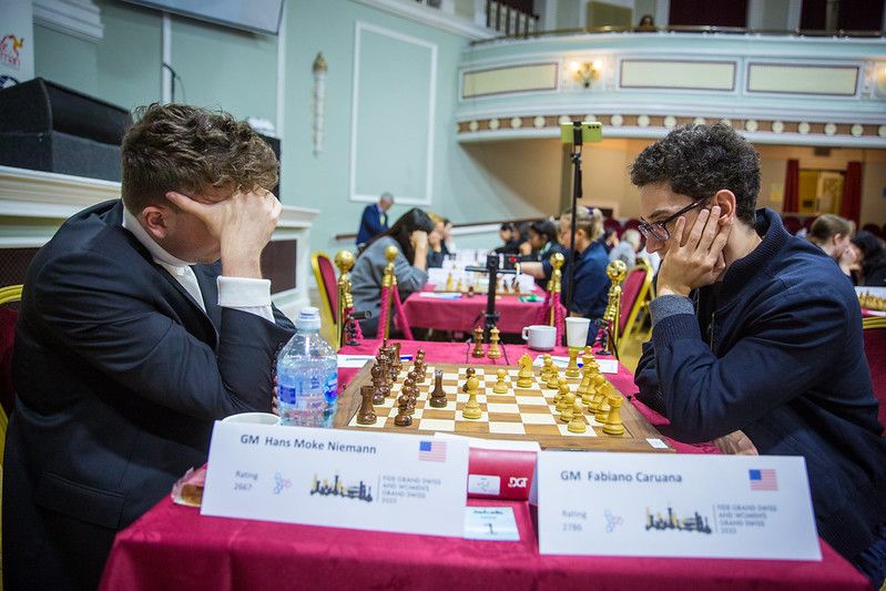FIDE Grand Swiss 2023: Caruana Beats Niemann, Returns To 2800 Club 