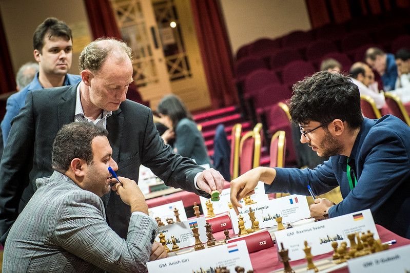 Grand Swiss 2023 Intense duel - L'Ami vs Caruana 