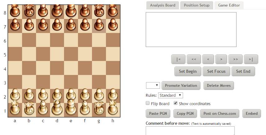 8 Player Chess Board Editor