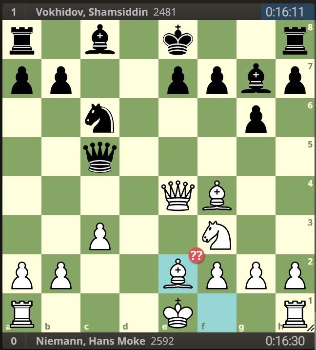 Hans Niemann Blunders in 11 Moves Against a 2481 Rated Player