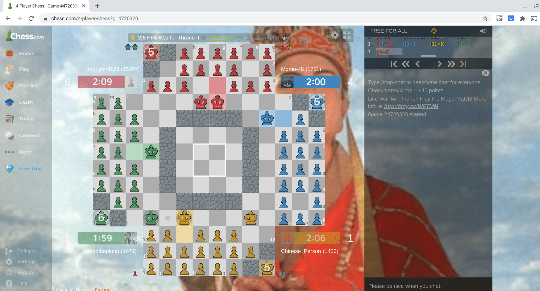 4 way chess - Chess Forums 