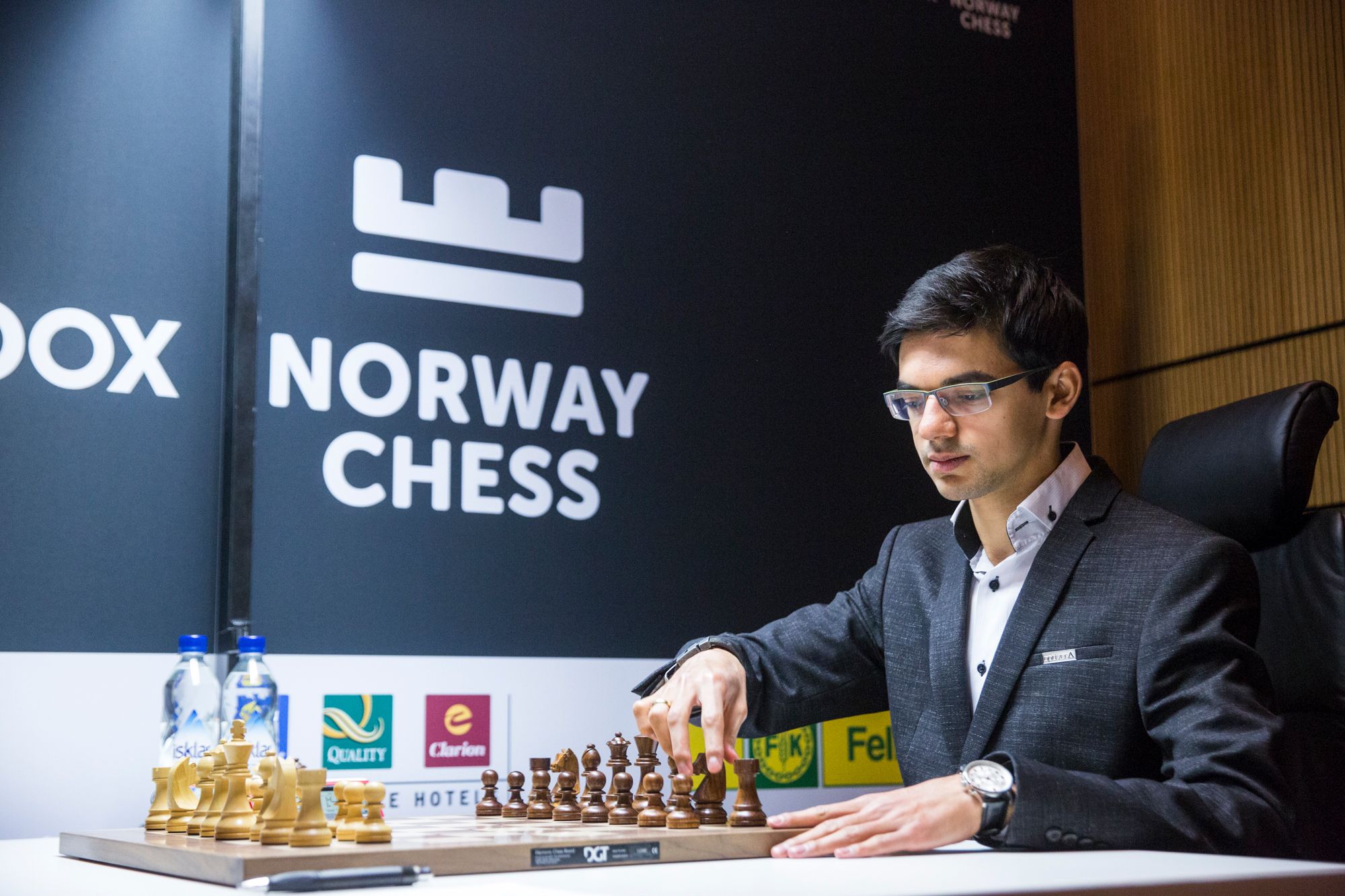 Giri last piece in Norway Chess 2014 jigsaw
