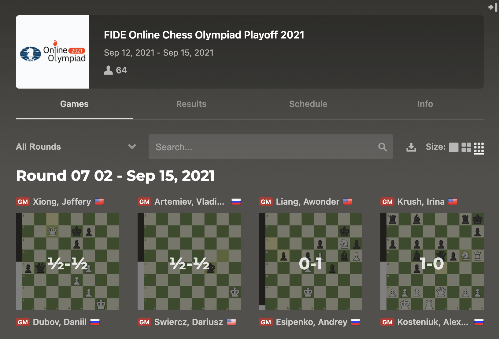 Fantastic Results from the Chess Olympiad Team! Especially Conor
