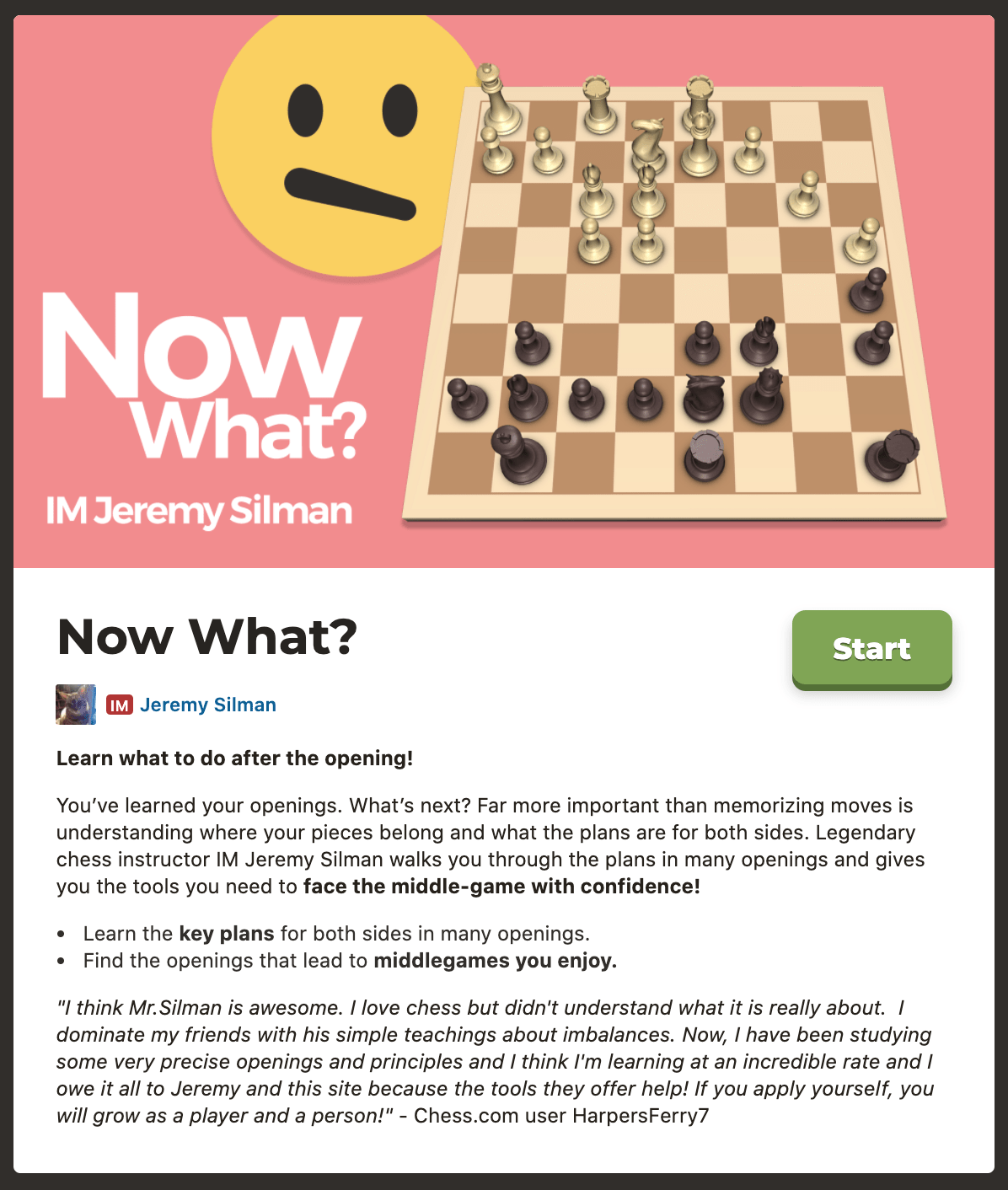 Now What? - Chess Lessons 