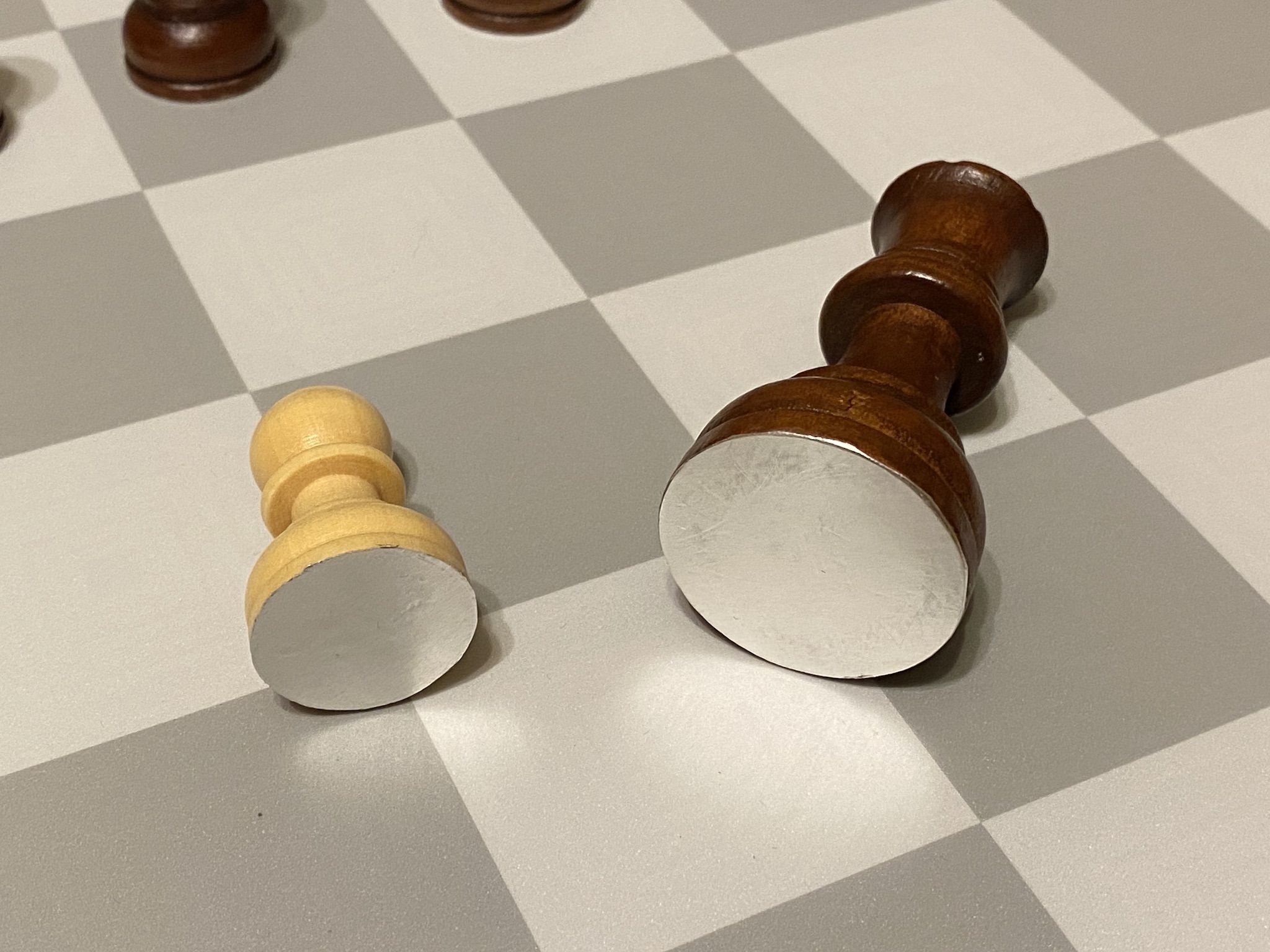 chess spares piece,  white Pawn 23mm wood 