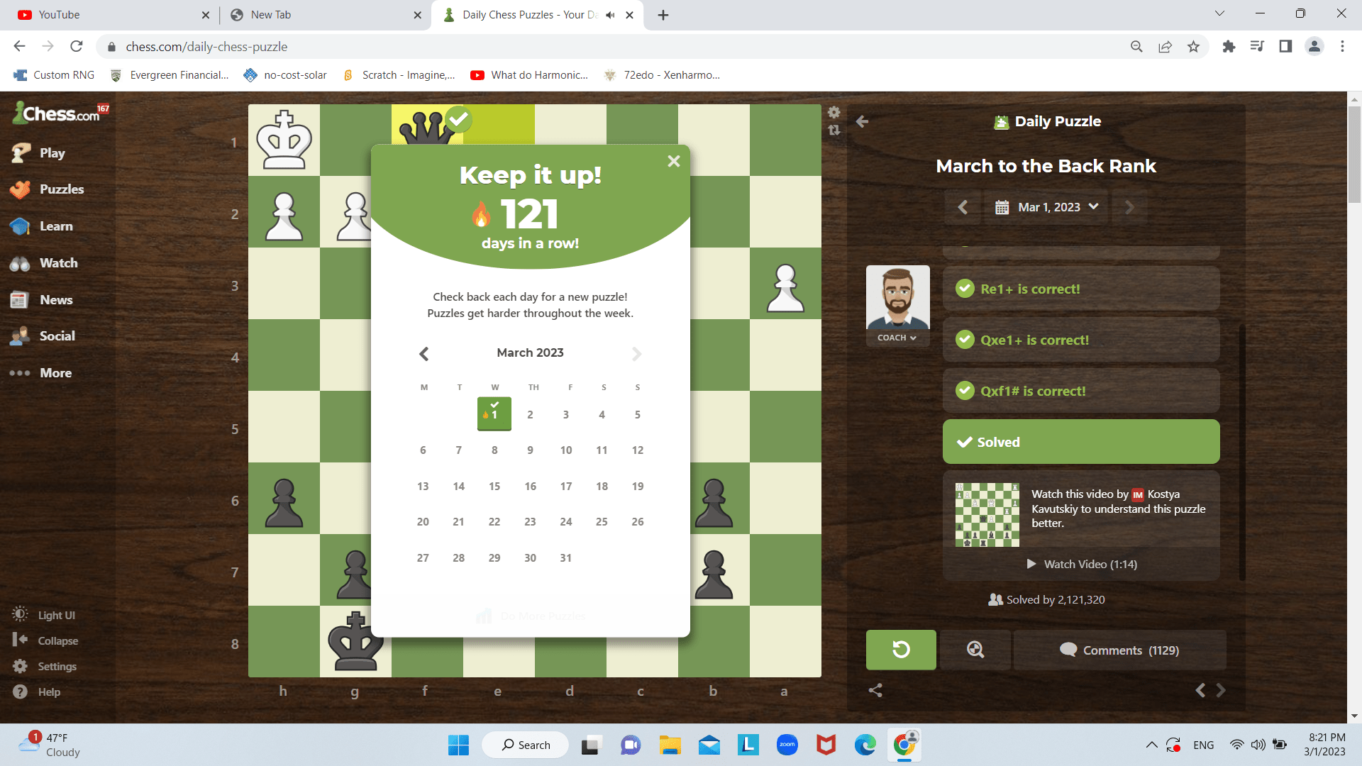 CHESS. Puzzle Battle and Puzzle Rush on Chess.com. 2023/08/24 - peshkach on  Twitch
