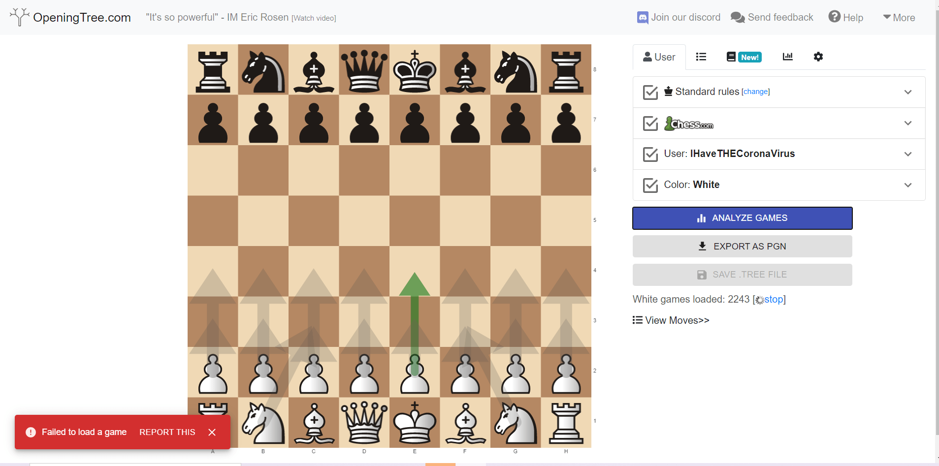 OpeningTree.com - Chess Forums 