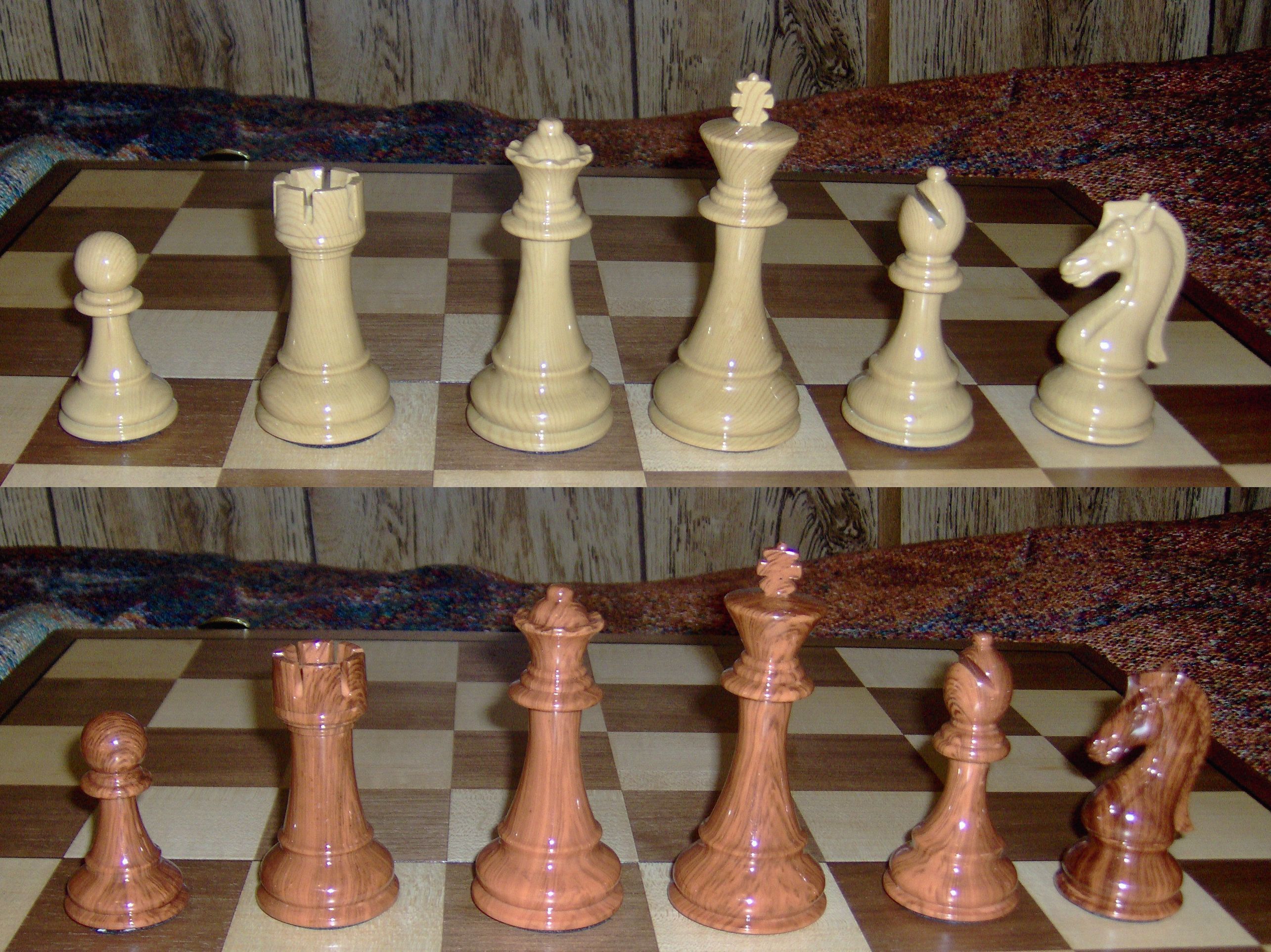 期間限定特価！☆メーカー価格より60%OFF!☆ Abigail Chess Inlaid Wood Folding Board Game with  Pieces, Extra Large 21 In 通販
