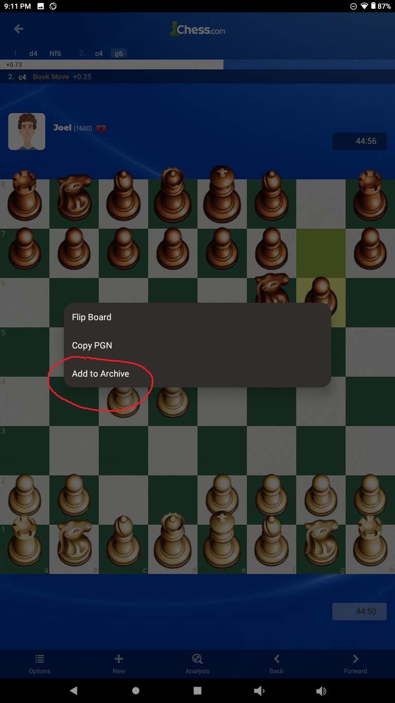 Login missing from mobile landing screen - Chess Forums 