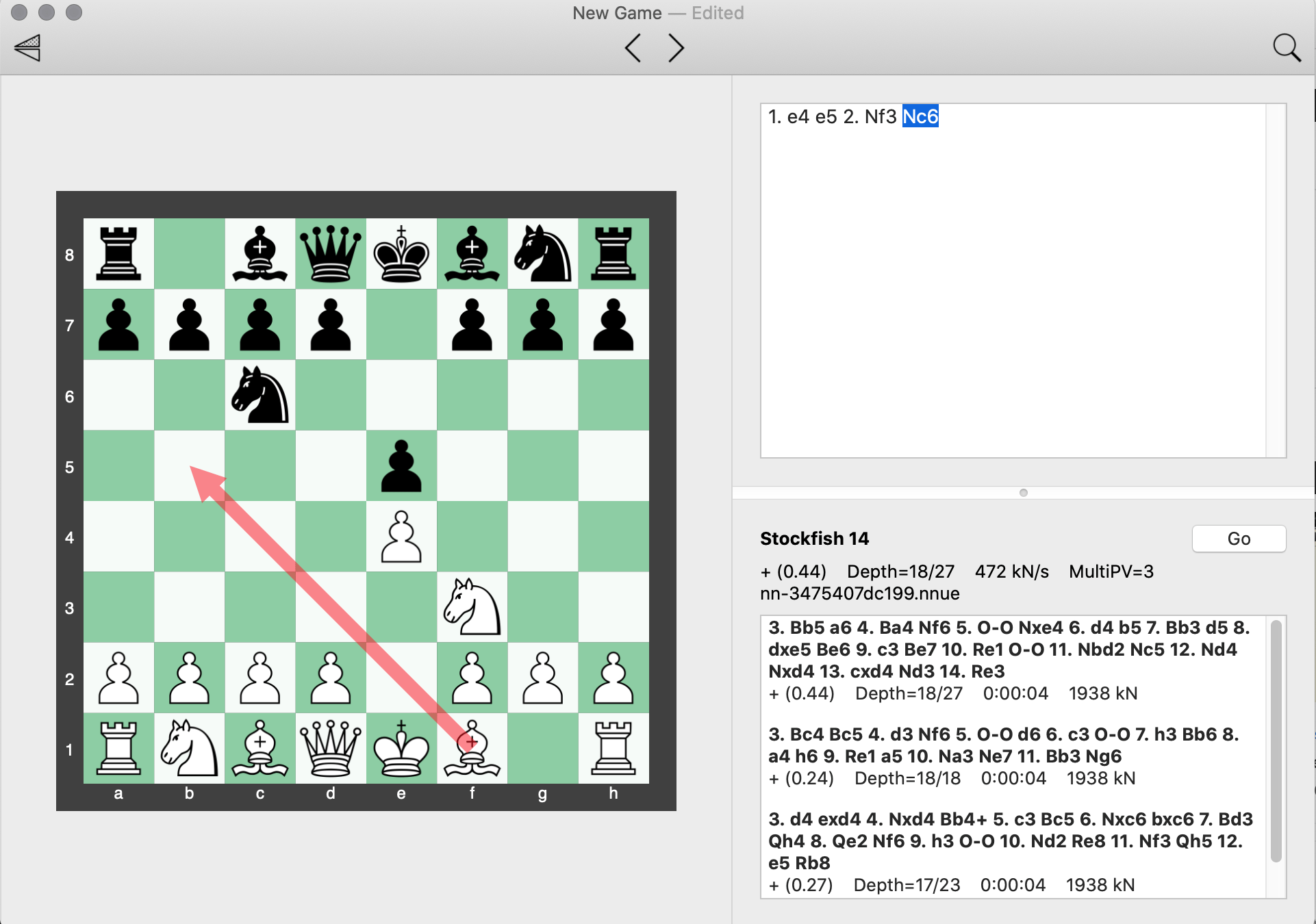 The “Compare” chess analysis function in Fritz 13