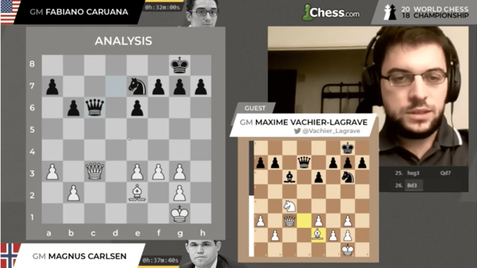 World Chess Championship Game 2: Carlsen 'Grovels' To Draw After Caruana's  Opening Surprise 