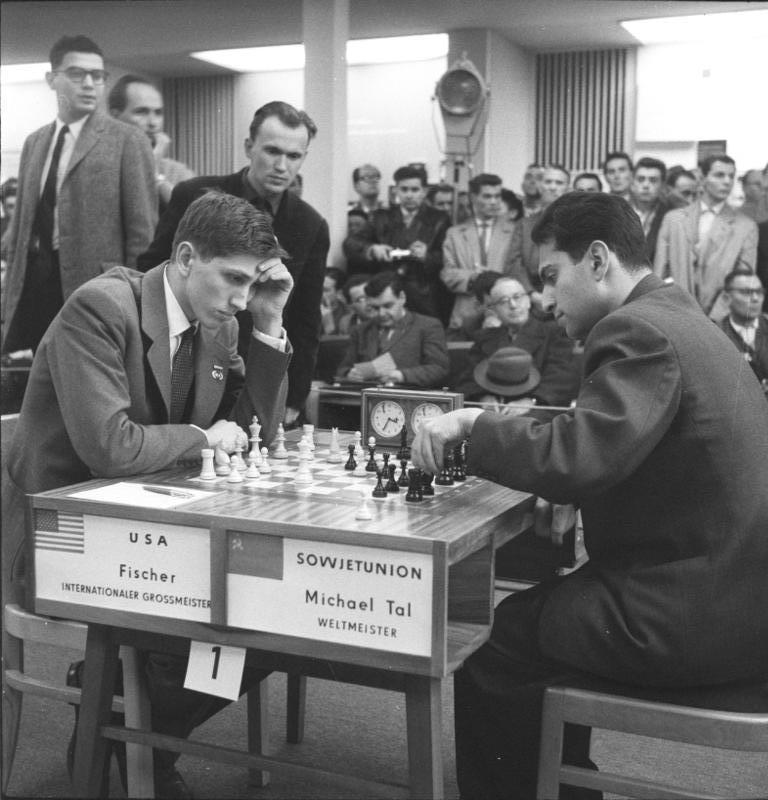 🏆🏆World Championship Chess Match (Round 13). Robert James Fischer 🇺🇸  [USA] vs Boris Spassky 1972. 