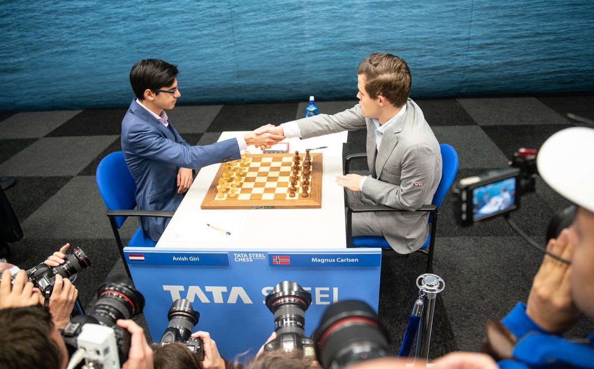 Magnus Carlsen snapped by chess photographer Maria Emelianova, who