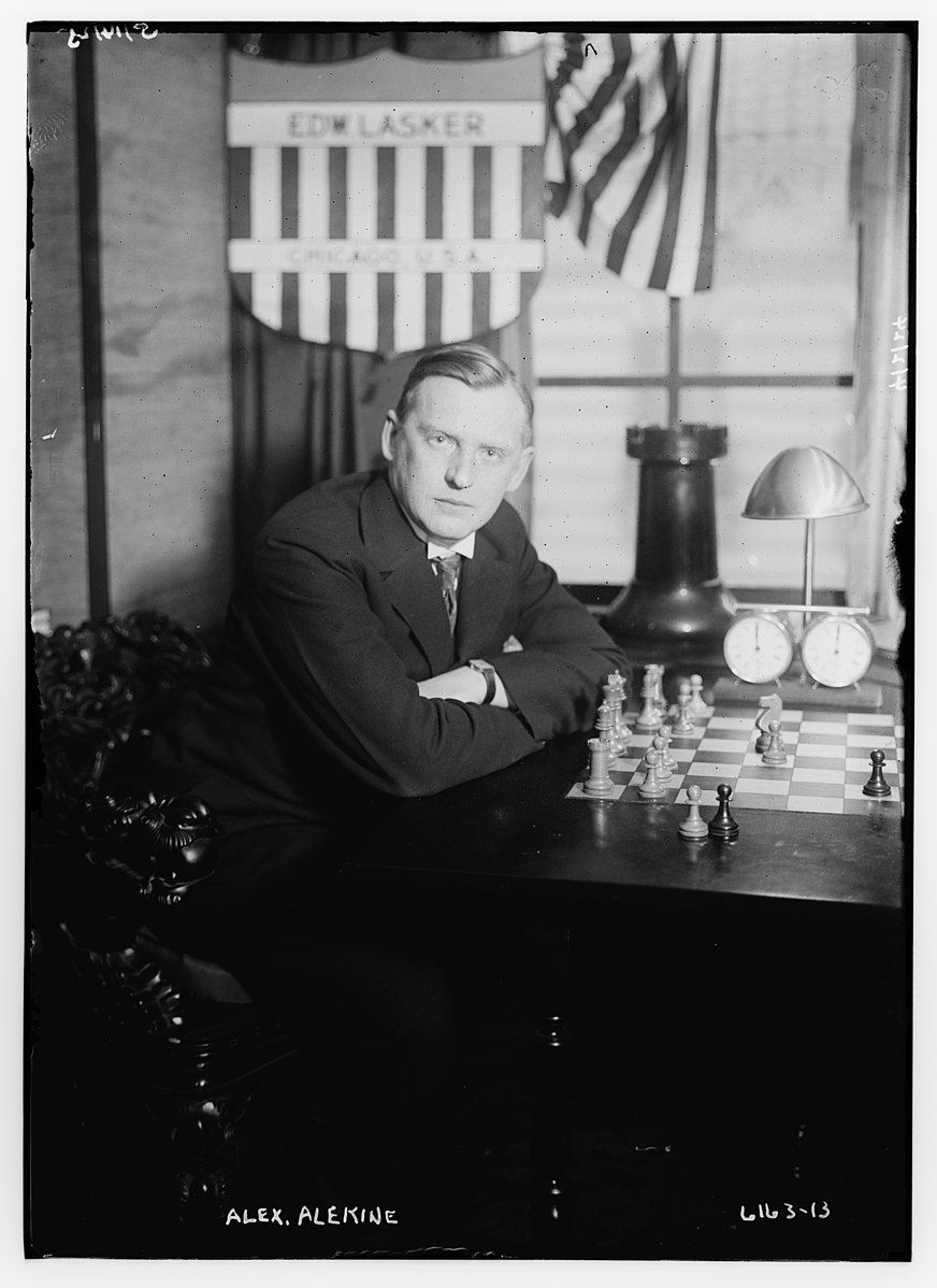 Alexander Alekhine, the fourth world champion. Photo: George Bain/Library of Congress, Wikipedia