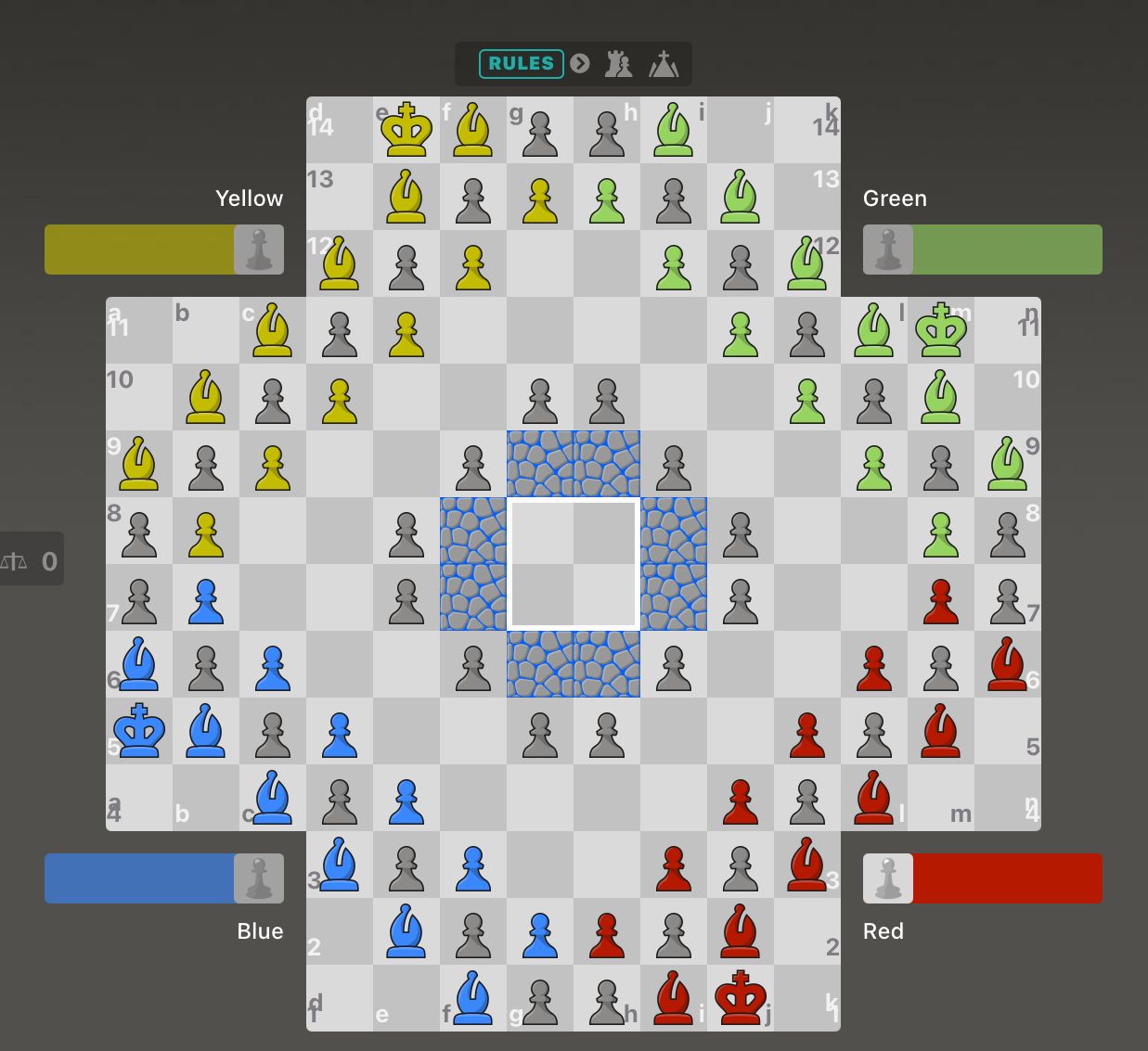 I made a position for 4 players KOTH position - Chess Forums