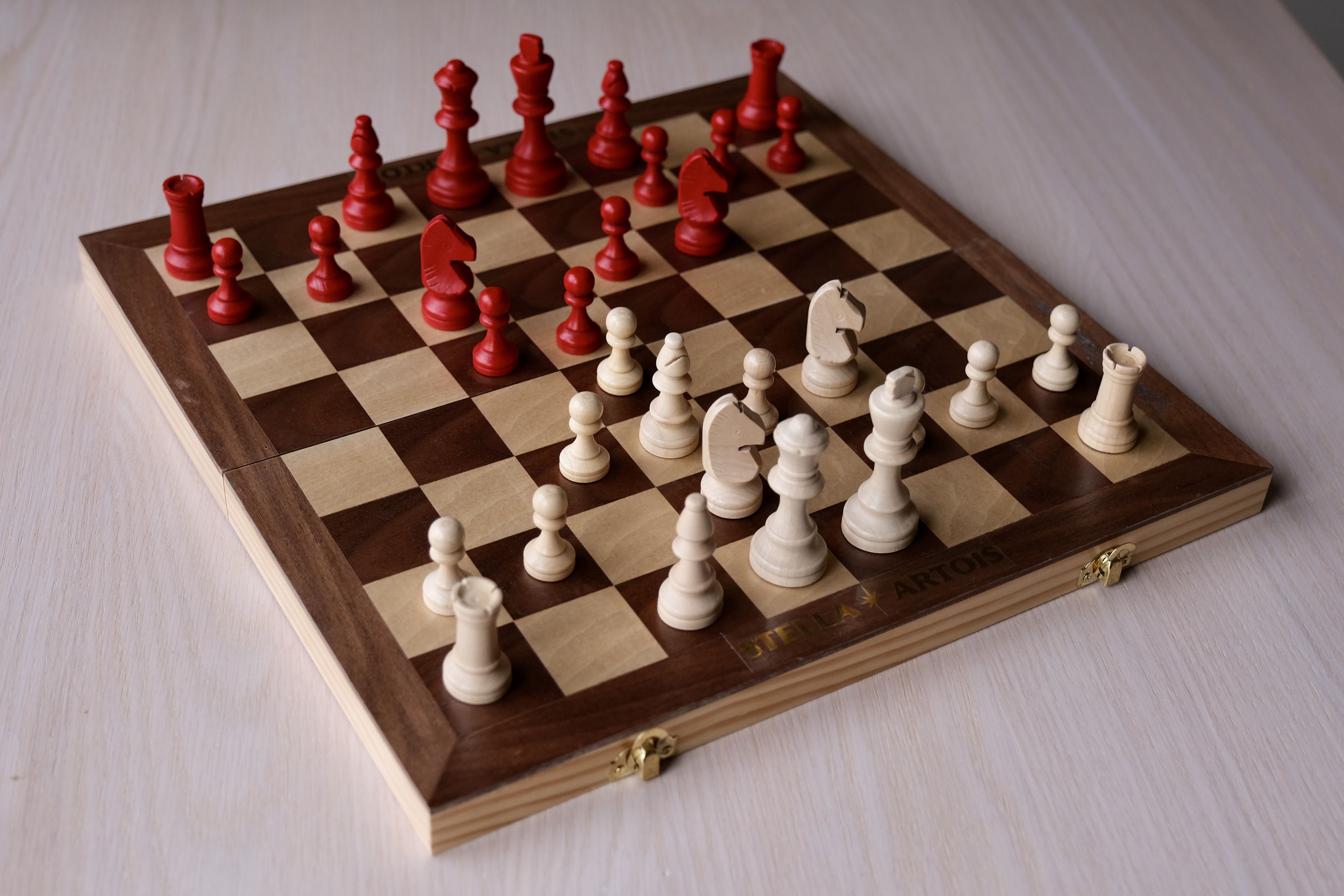 GM Hikaru Nakamura autographed chess board Twitter prize - Chess