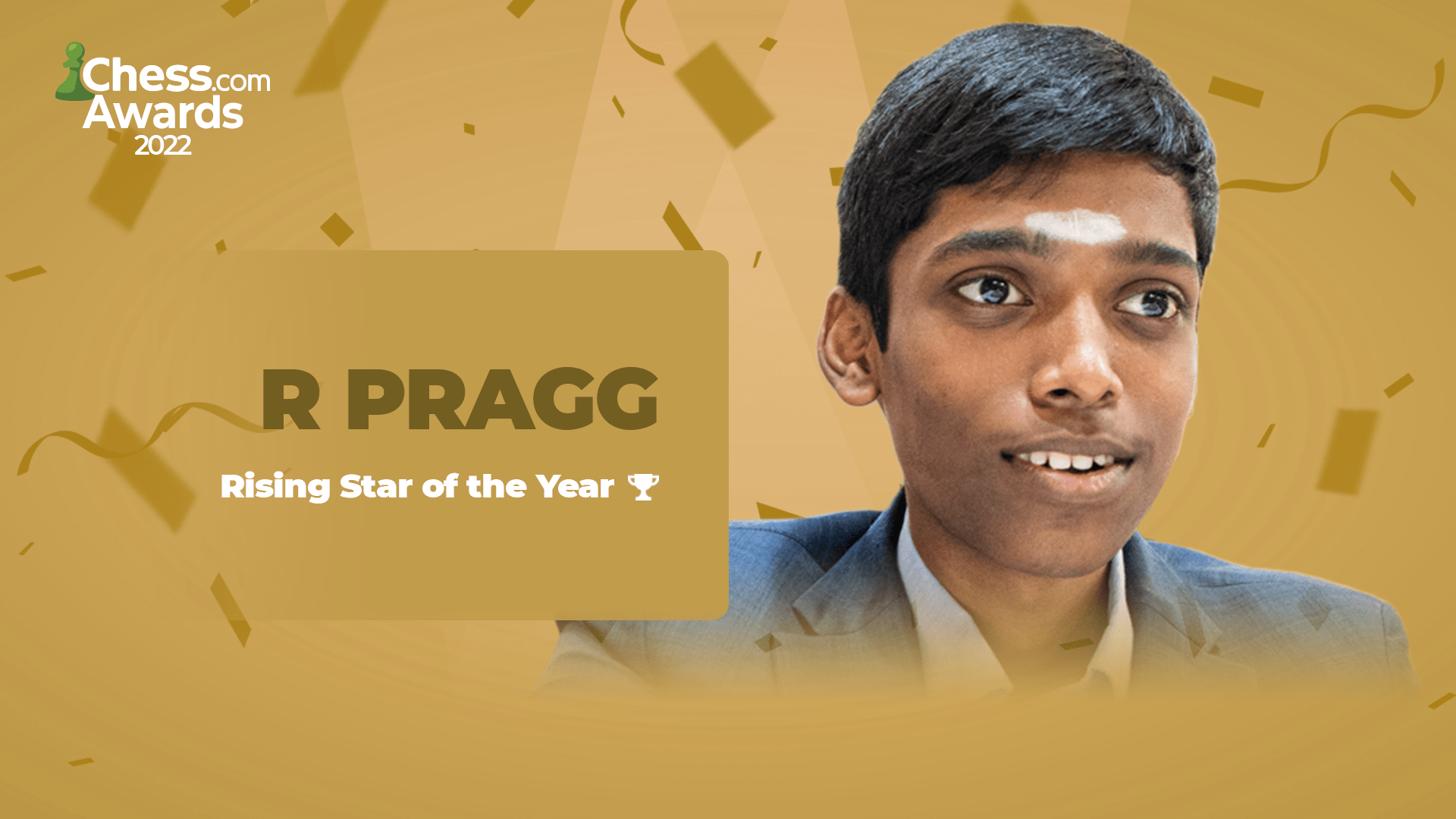 2022 Chess.com Awards Winners Rising Star Praggnanandhaa