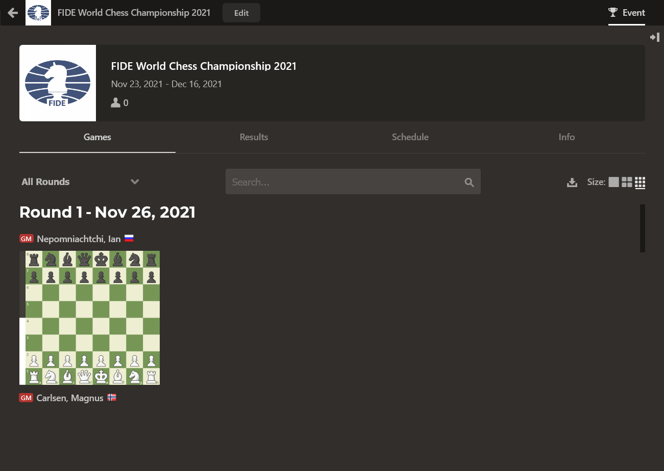 Championnat du monde d'échecs 2021