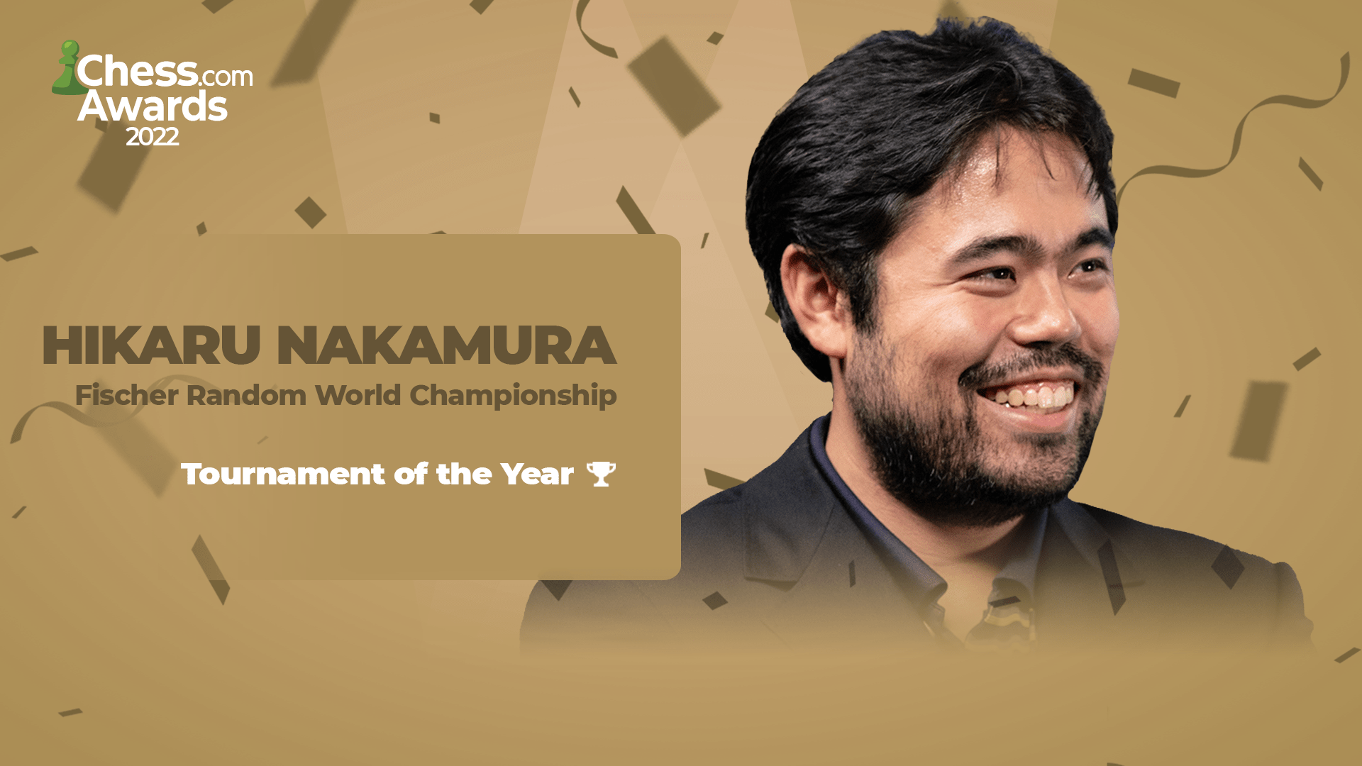2022 Chess.com Awards Winners Tournament Performance of the Year Hikaru Nakamura