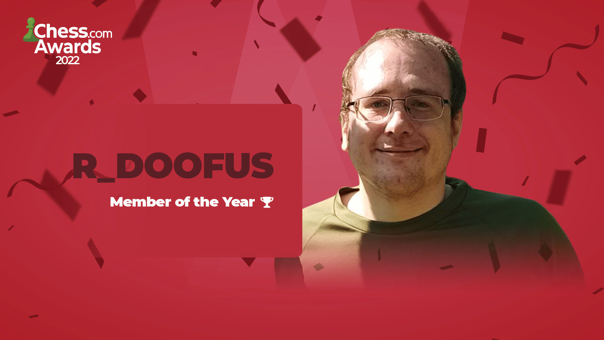 2022 Chess.com Awards Winners Member of the Year R_Doofus