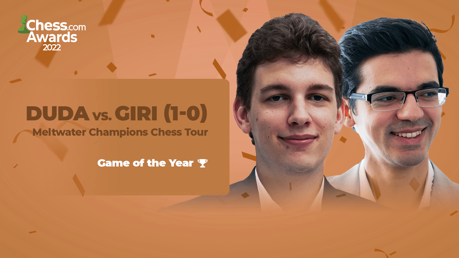 2022 Chess.com Awards Winners Game of the Year Duda vs. Giri