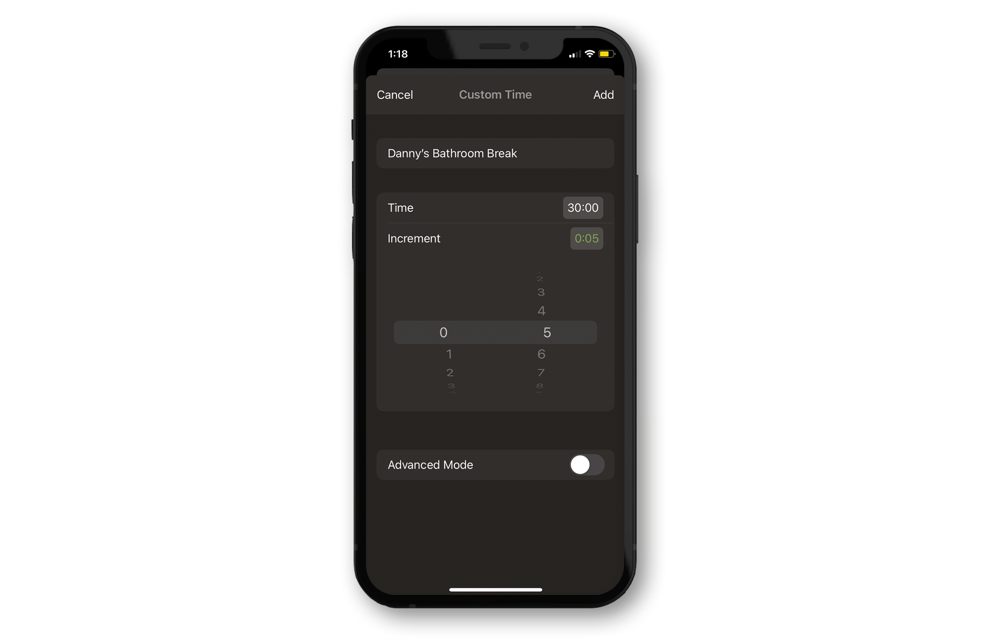 You can create new time presets on the new Chess Clock App.
