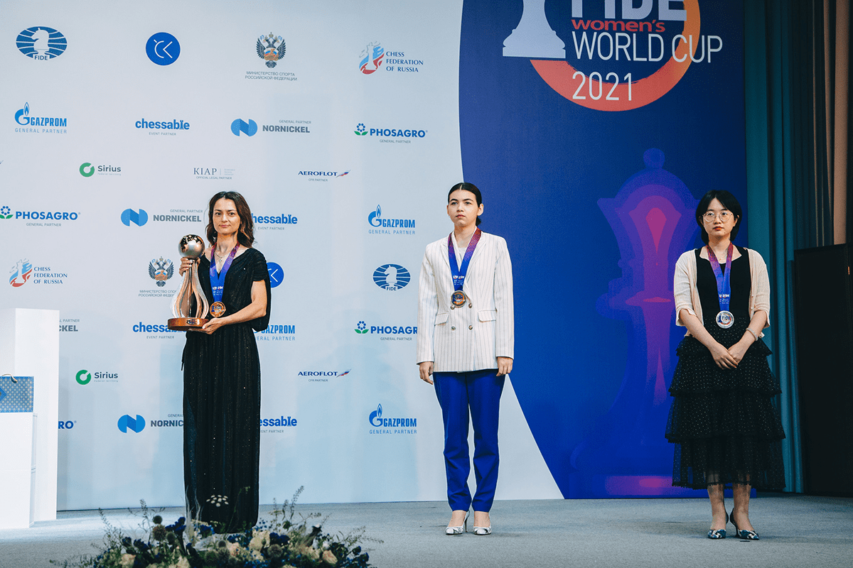 Vainqueurs de la Coupe du monde féminine FIDE 2021