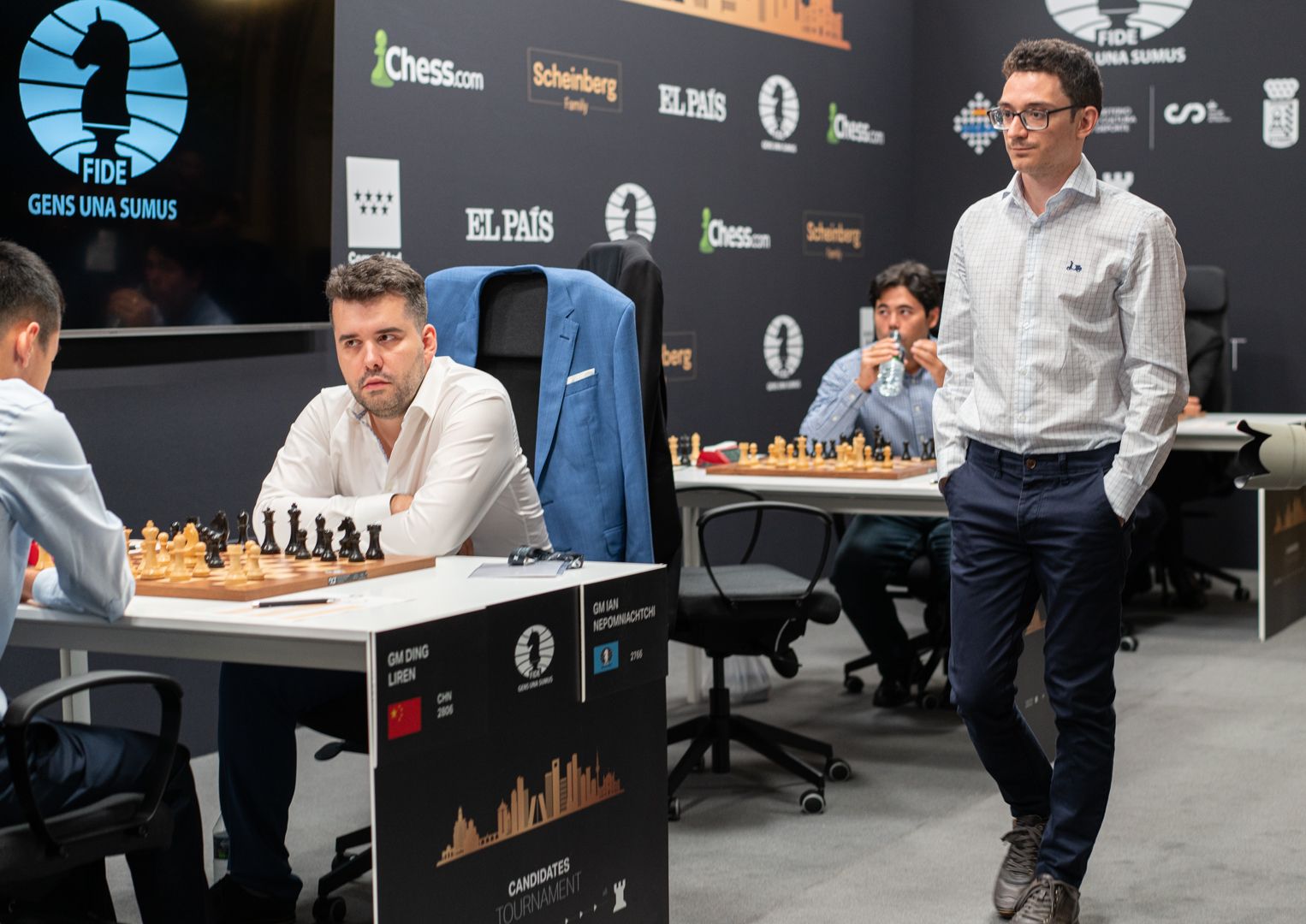 2022 FIDE Candidates  Magnus' Challengers Clash! Fabiano v. Nepo