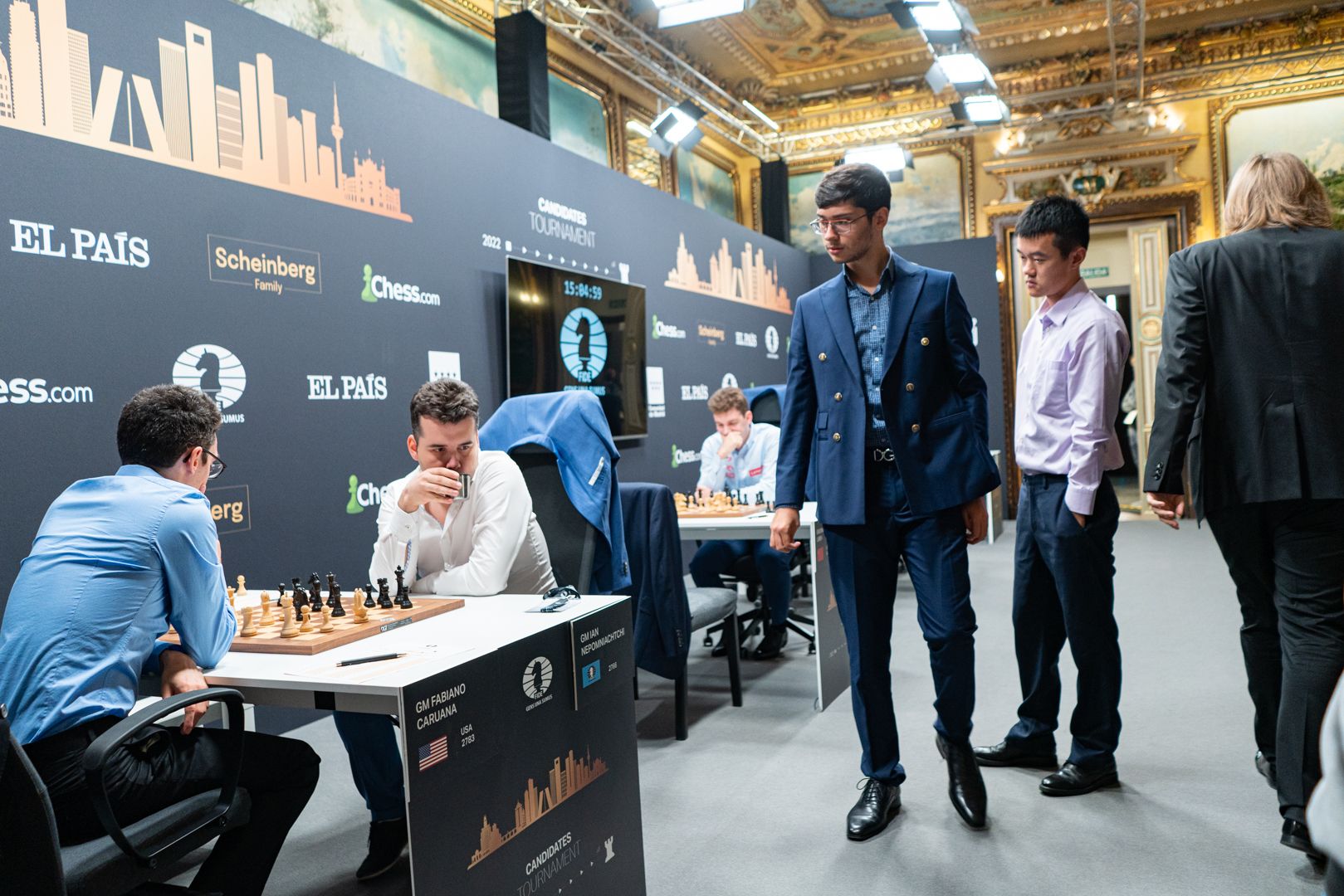 Caruana and Nepomniachtchi shine in R1 of the FIDE Candidates Tournament –  Chessdom