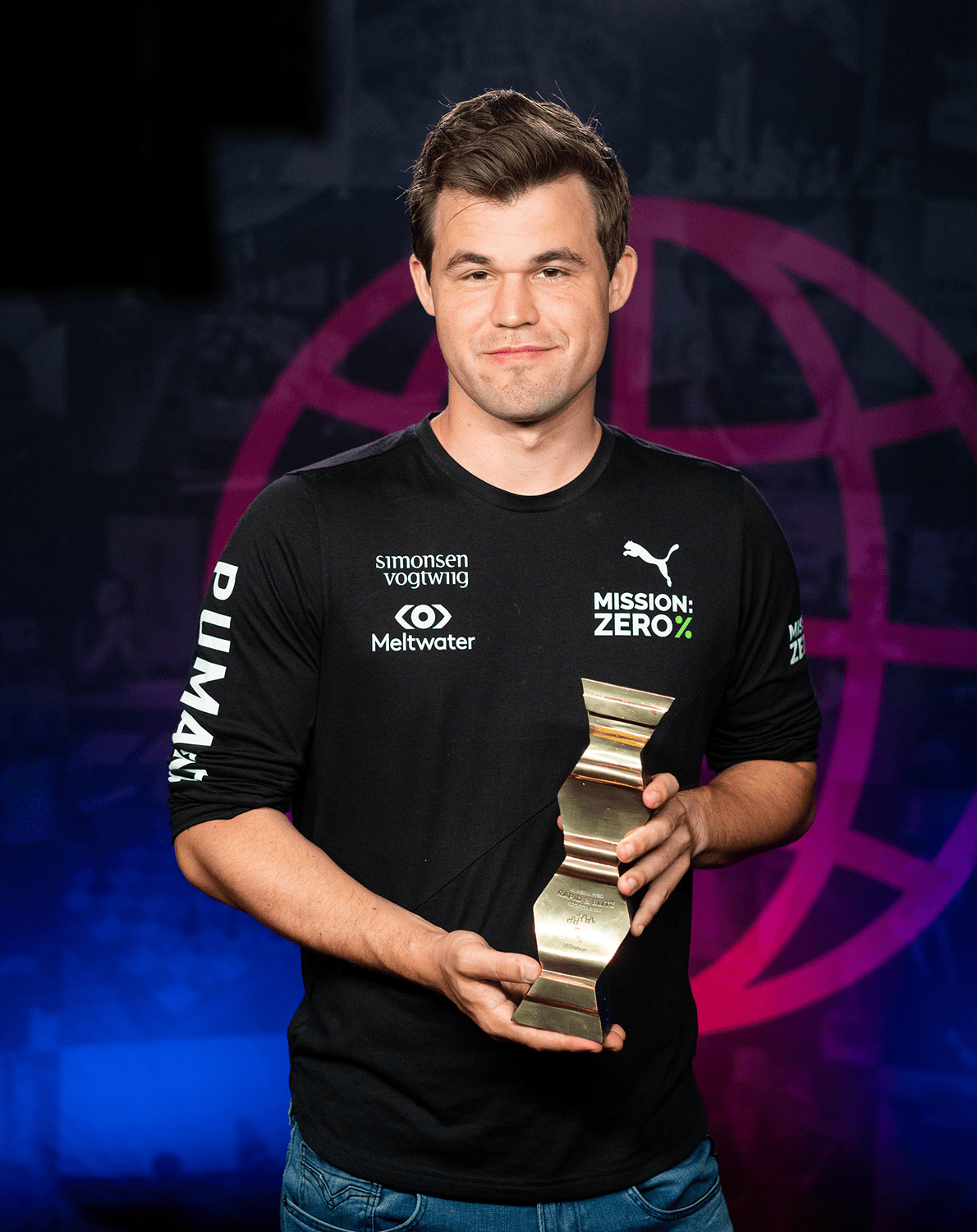 Magnus Carlsen trophy Zagreb 2022