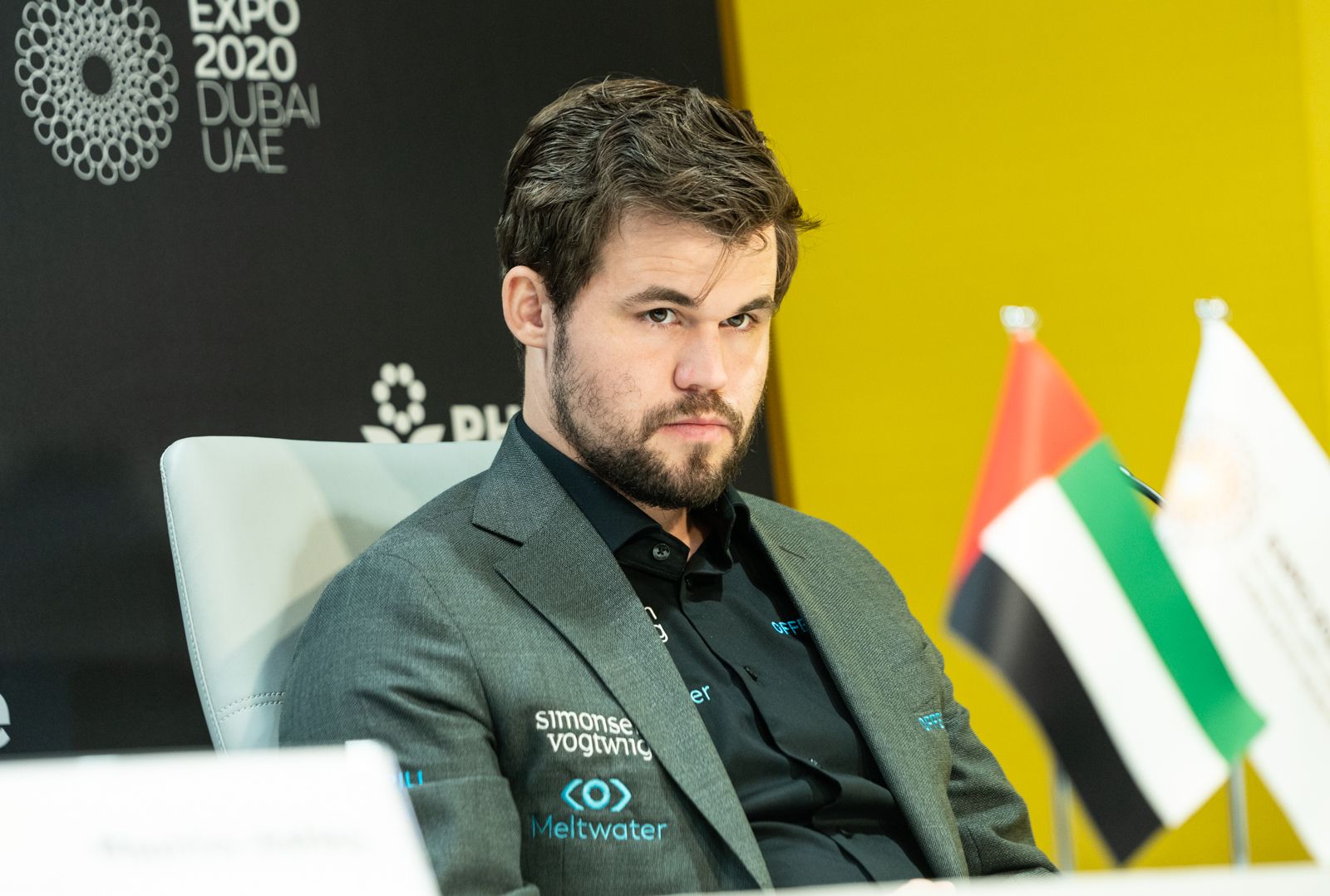 Magnus Carlsen press conference game 1 Dubai