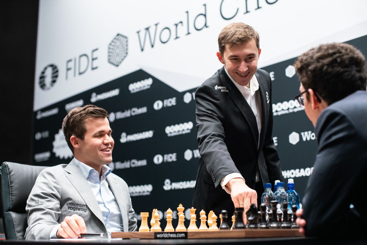 Mundial de Xadrez Partida 11: Boa Preparação Dá a Caruana Um Empate Fácil  em Petroff 