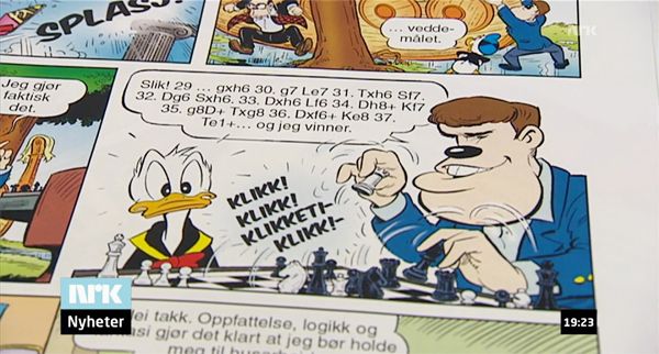 Magnus Carlsen to Feature in Norwegian Donald Duck 