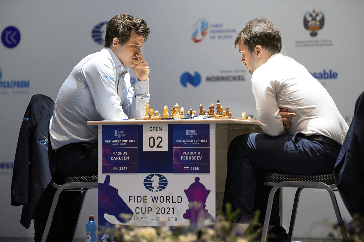 Carlson Fedoseev FIDE World Cup 2021