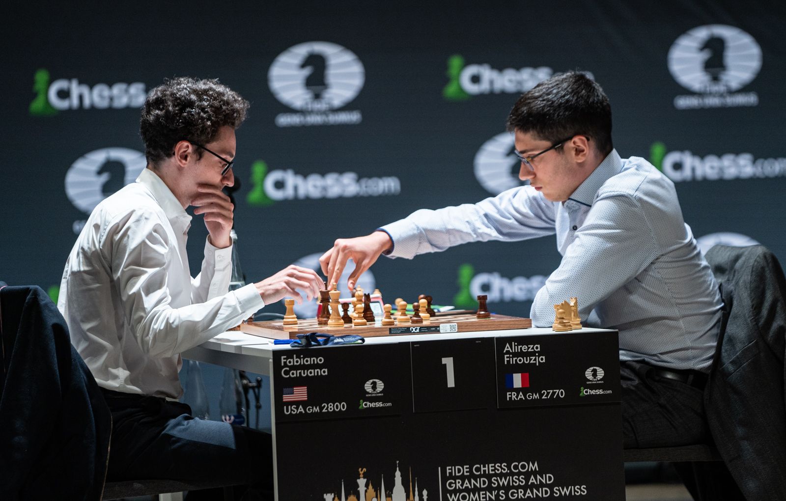 FIDE Grand Swiss R9 3Way Tie As Caruana Beats Firouzja