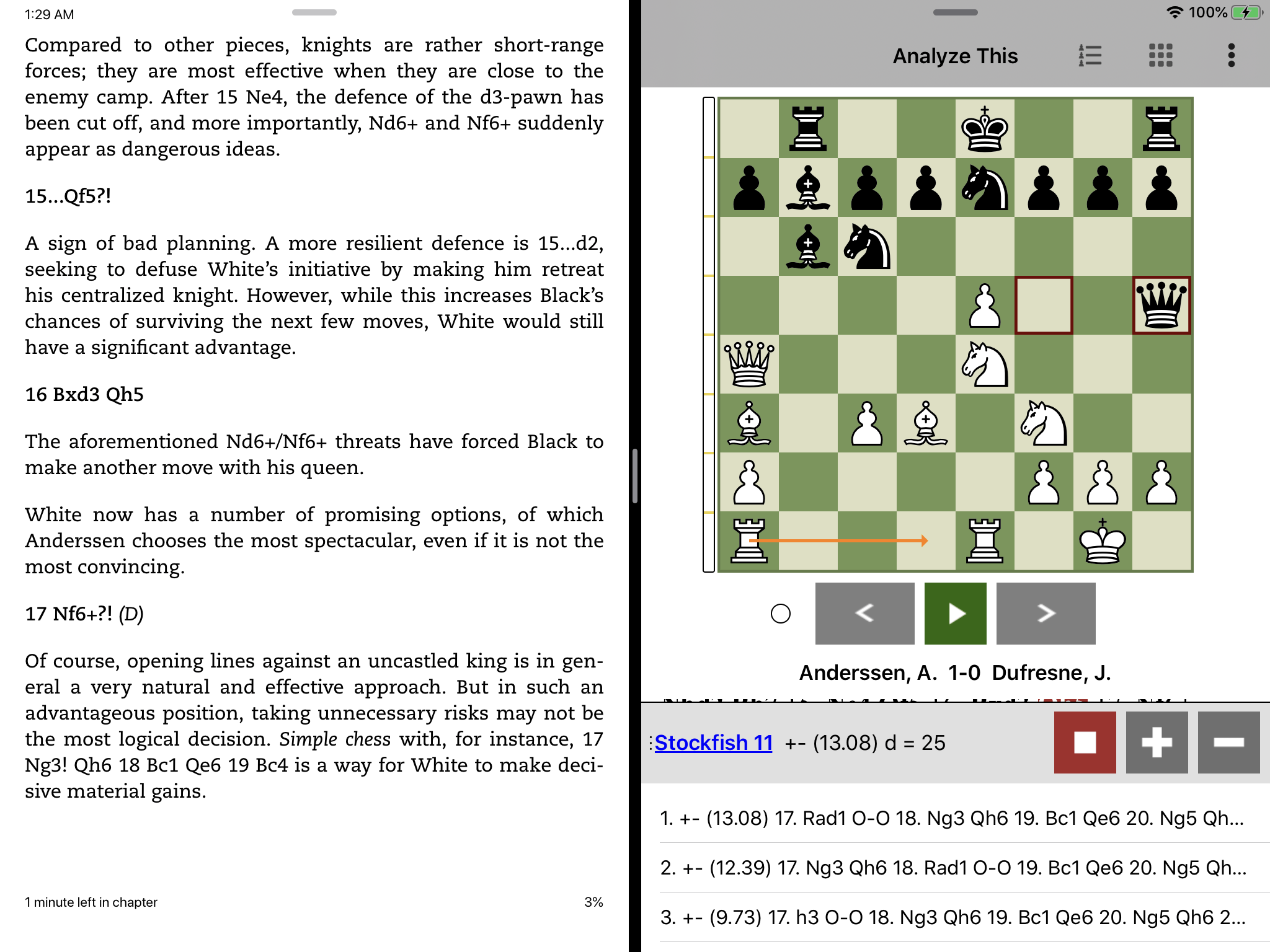 I made chess eBook Reader that uses AI to make chess books interactive  (Update after 2 years). Open a PDF, ePub, or DjVu book, and let it analyze  it, once finished, double-click