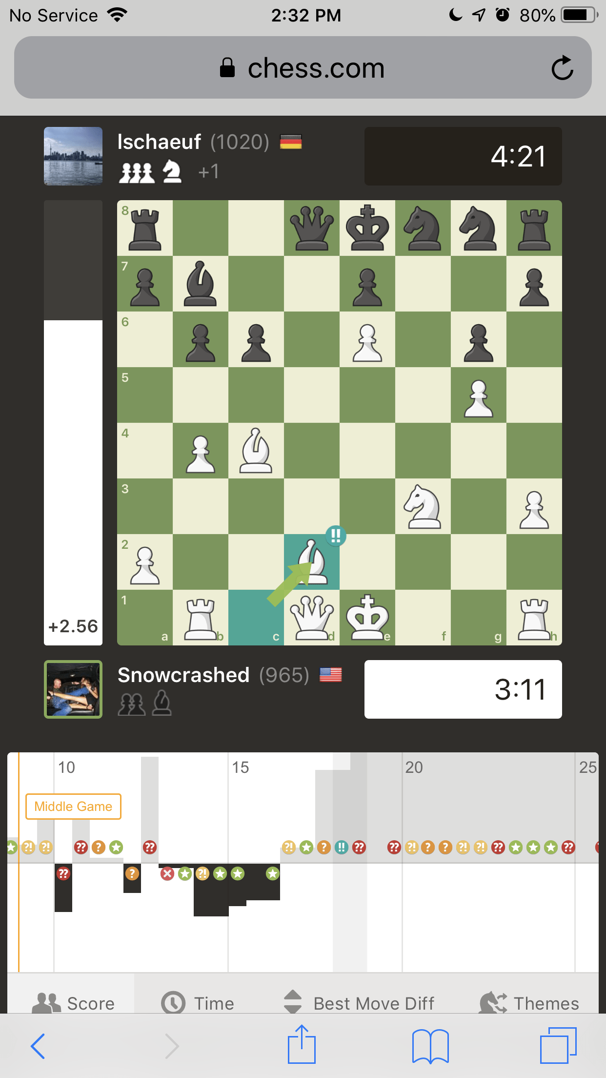 Chess Beginner, accidentally played my first brilliant move