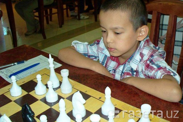 Abdusattorov during the World U8 Championship, which he won. Photo: Uzbekistan Chess Federation / gazeta.uz
