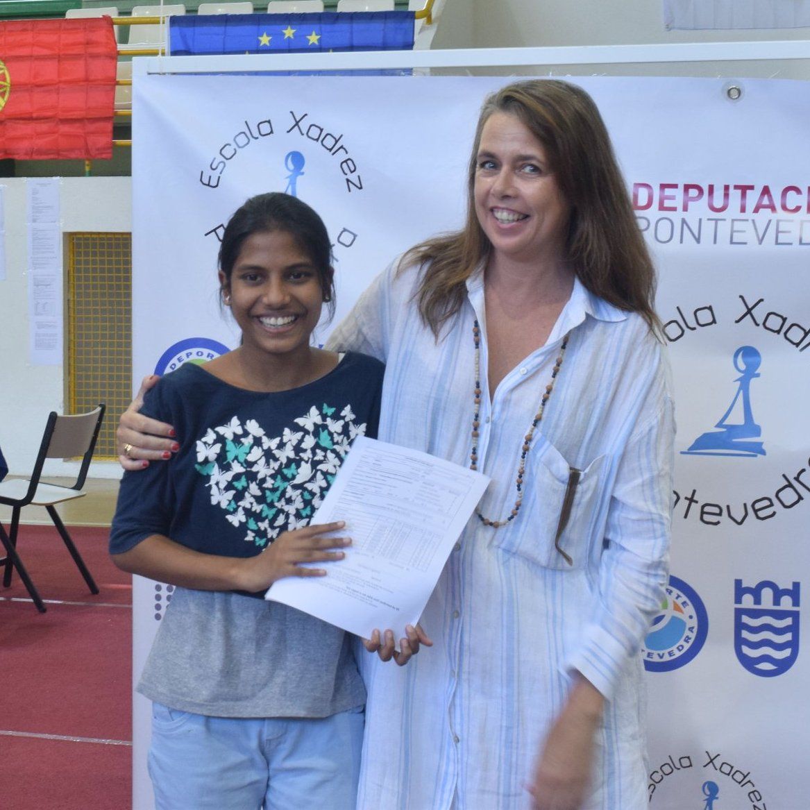 Velpula Sarayu secured three norms and cashed in 1200 euros (around USD 1314). Photo: Official website of Pontevedra Open)