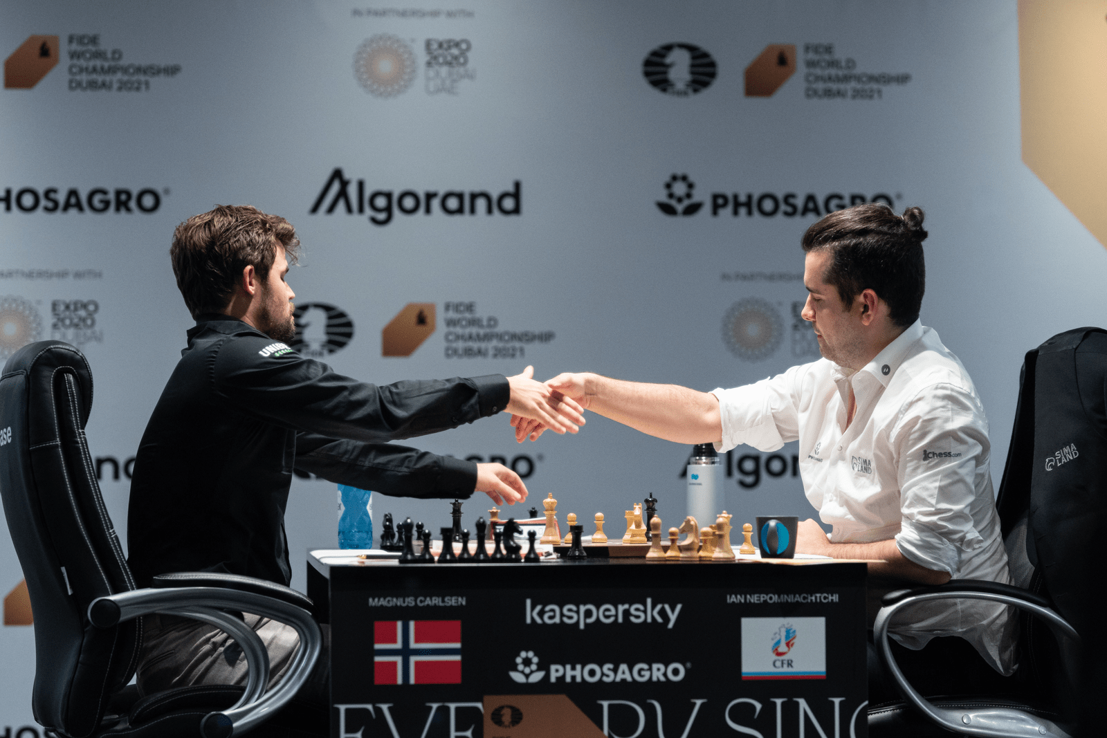 Magnus Carlsen won the sixth game against Ian Nepomniachtchi after almost 8 hours of play and 136 moves. Photo: Maria Emelianova/Chess.com