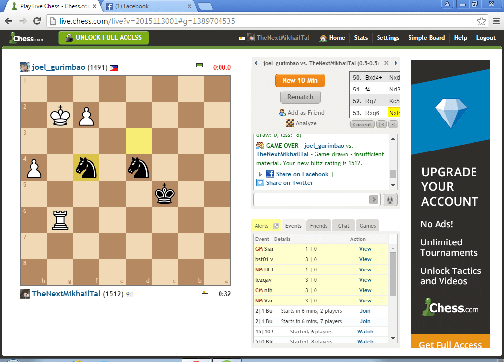 King 2 Knights Sufficient For Mate Chess Forums Chess Com