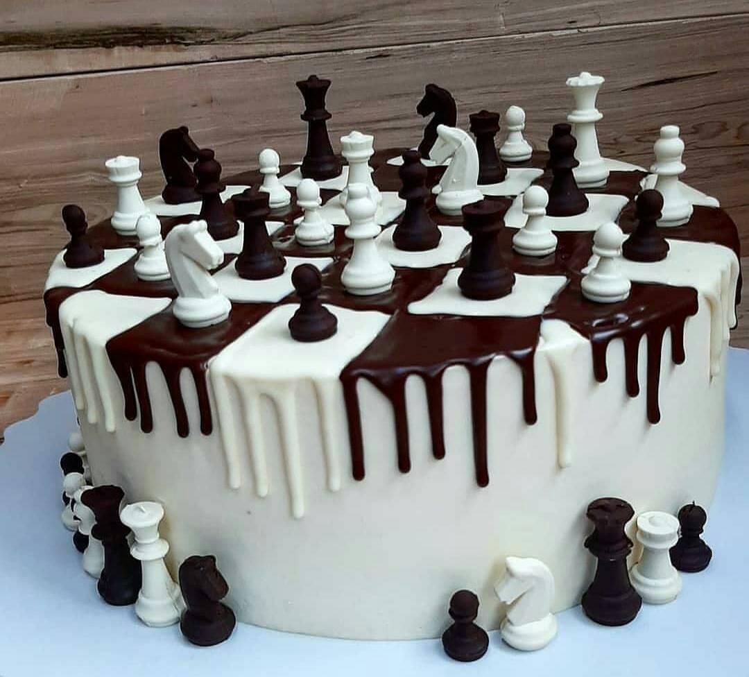 Chess Cake #2 | Chess cake, Cake, Simple cake designs