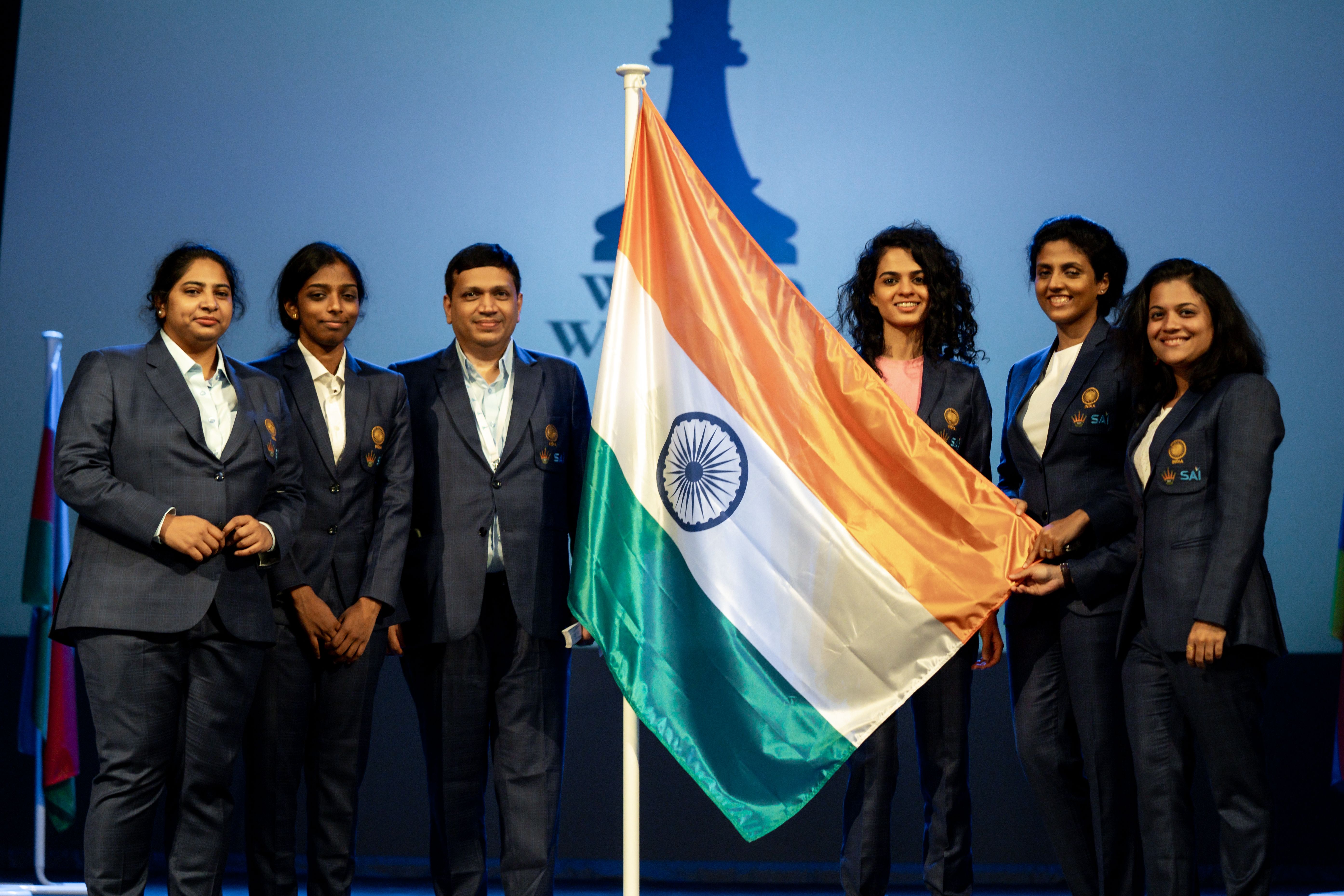 Team India at the Women's World Team Championship