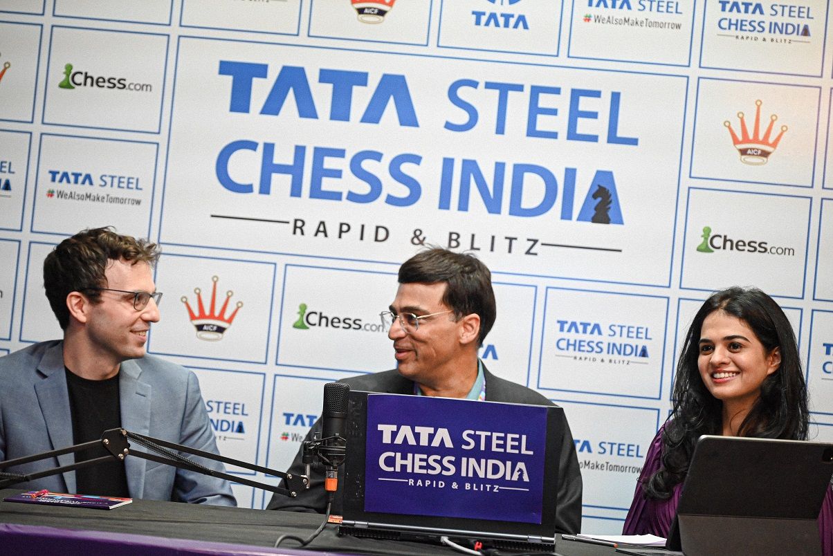 Praggnanandhaa scores five successive wins to lead with 6.5 points on  opening day of Tata Steel Chess India Blitz 2023