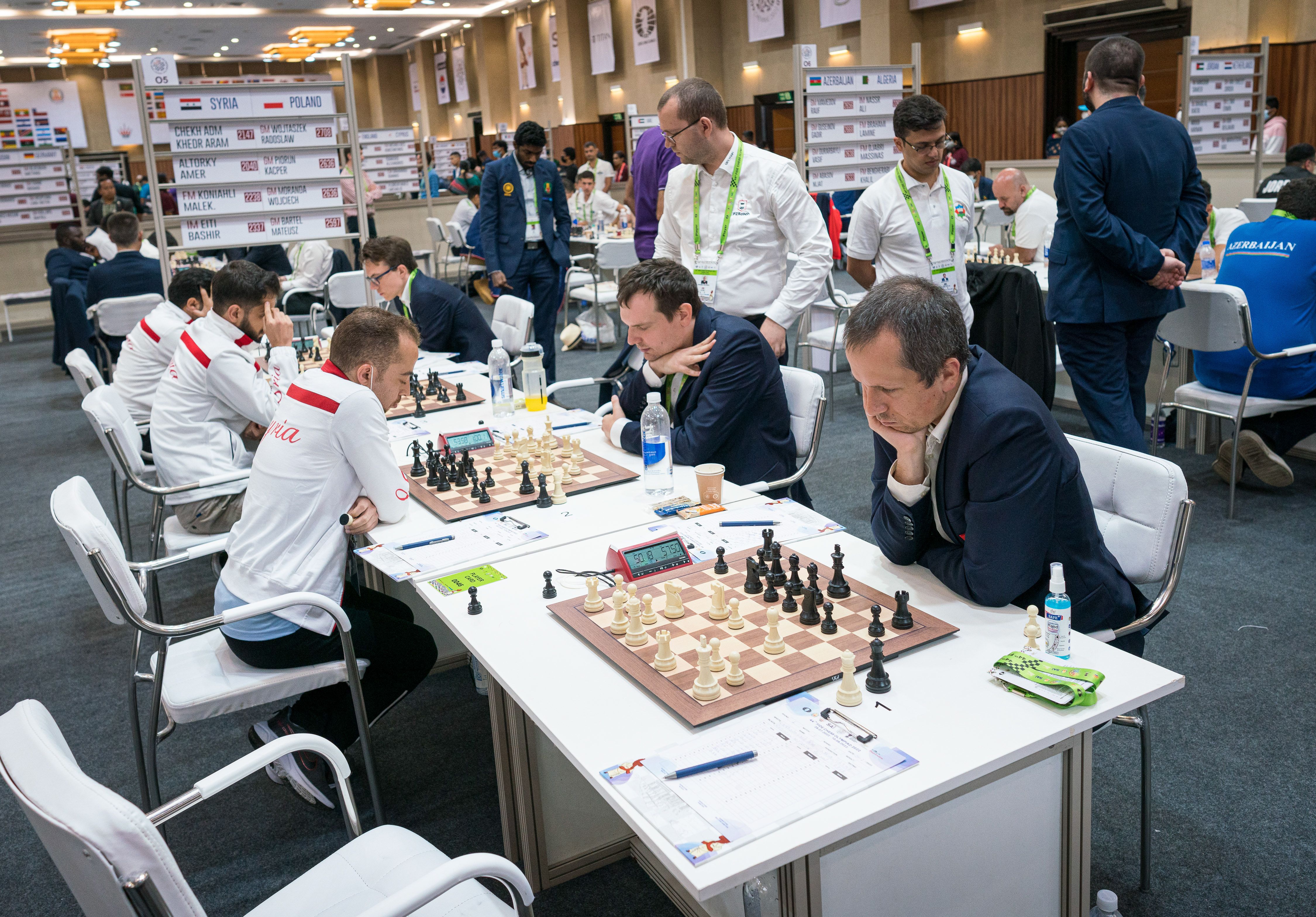 Rounds 01-, FIDE Chess Olympiad 2022, Day 1, USA vs Angola