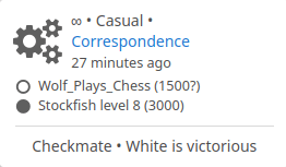 I beat Stockfish Level 8 (rating 3000) in atomic!! 