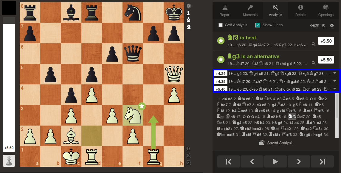 How to explore a line in game analysis? - Chess Forums 